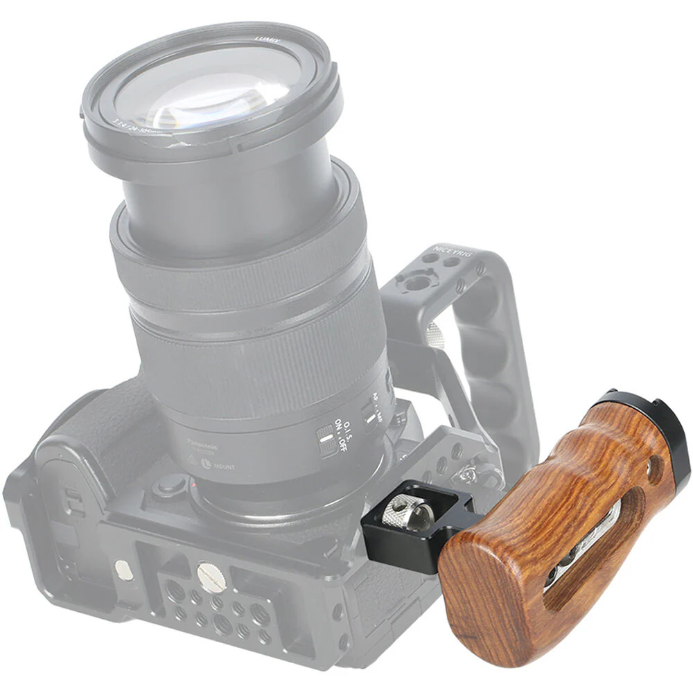 Niceyrig Wooden Side Handle with ARRI-Style Accessory Mount - Image 5