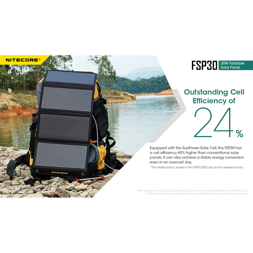 Nitecore FSP30 30W Foldable Solar Panel - Image 2