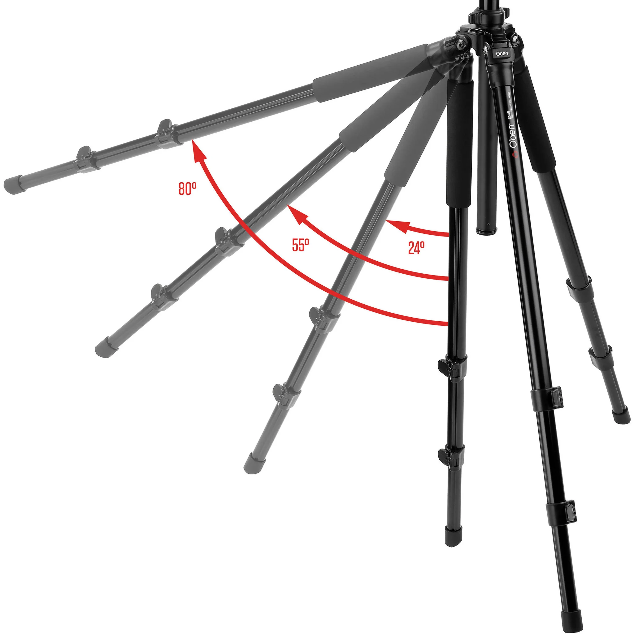 Oben AC-1321 Aluminum Tripod with BA-106A Ball Head - Image 8