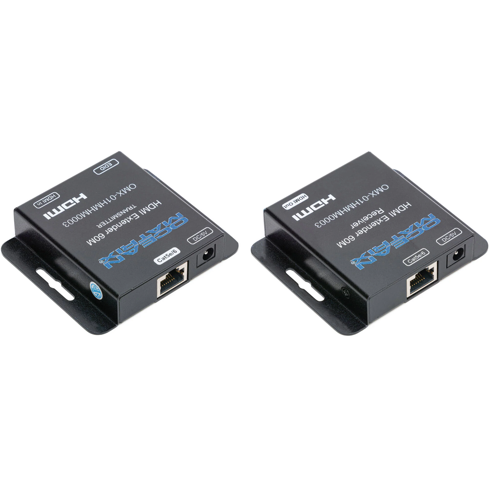 Ocean Matrix HDMI over Single Cat 5e/6 Extender Set with Built-In EDID and PoC - Image 2