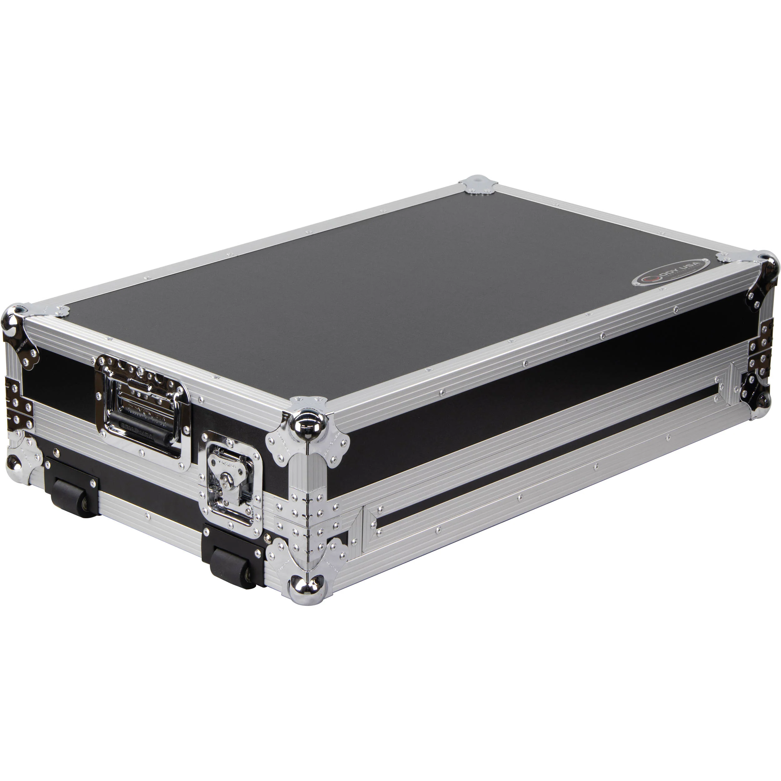 Odyssey Flight Zone Glide Style Flight Case for Pioneer DDJ-REV7 (Silver on Black) - Image 3