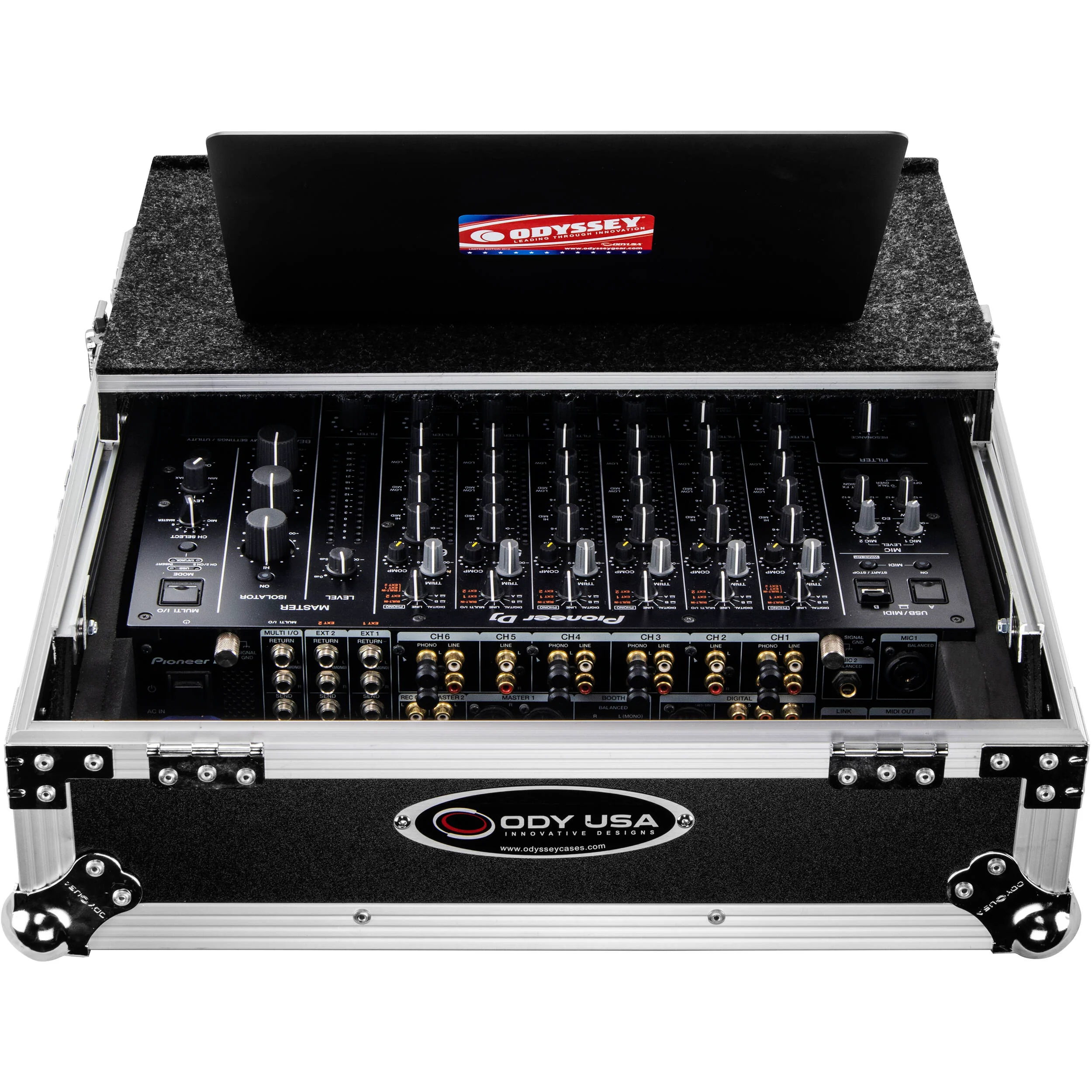 Odyssey Innovative Designs ATA Flight Zone Glide Style Case for Pioneer DJM-V10 Mixer - Image 4