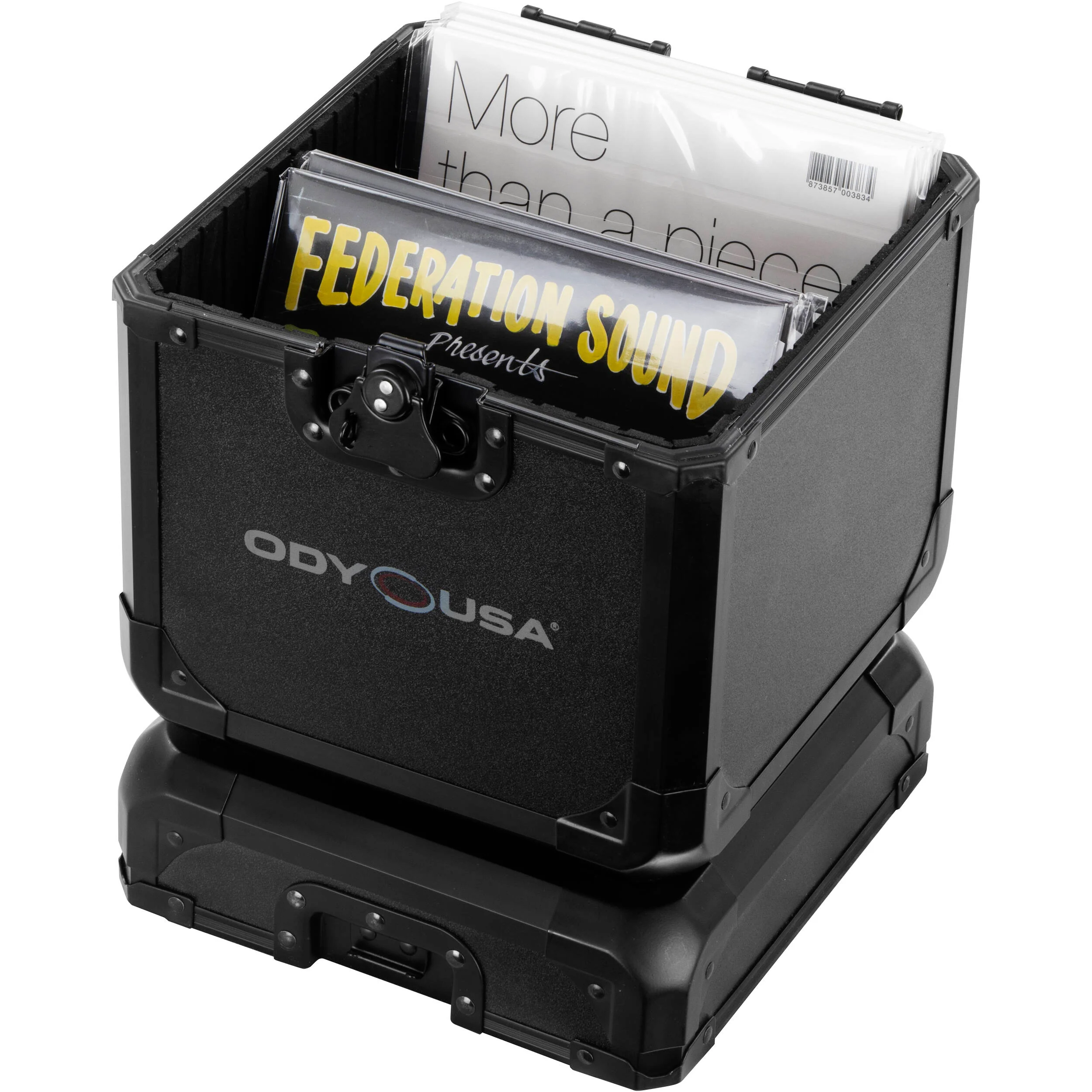 Odyssey Innovative Designs Black Krom 7" Vinyl Utility Case for 60 Records - Image 4