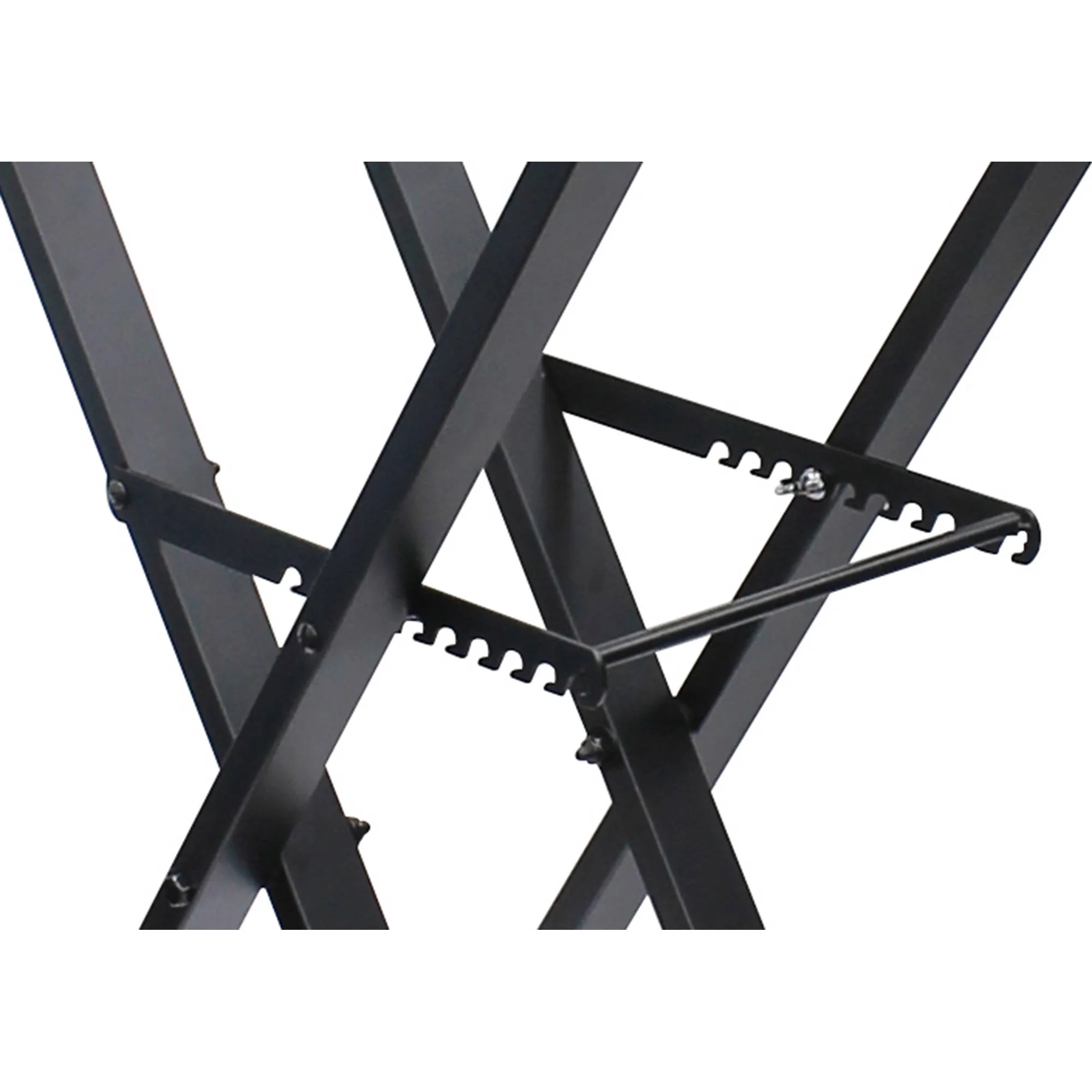 Odyssey X-Stand Combo Dual-Tier Heavy-Duty Folding Stand with Microphone Boom & Laptop/Gear Shelf (black) - Image 4