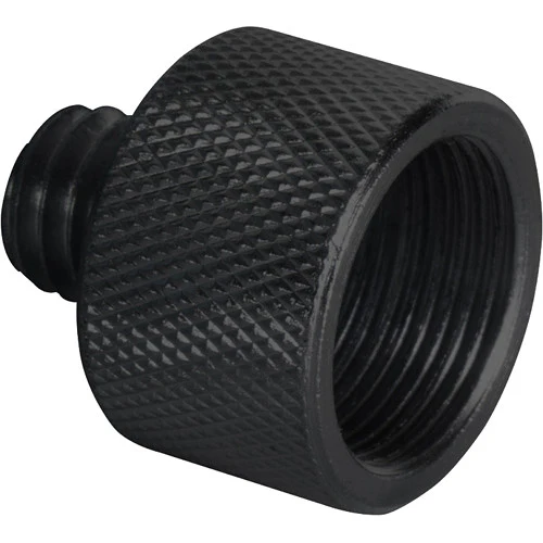 On-Stage 3/8" Male to 5/8" Female Adapter (Black) - Image 2