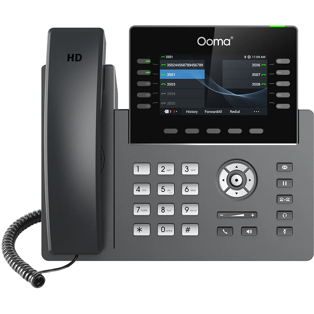 Ooma 2615W 10-Line LAN & Wi-Fi IP Desk Phone with Color Display - Image 2