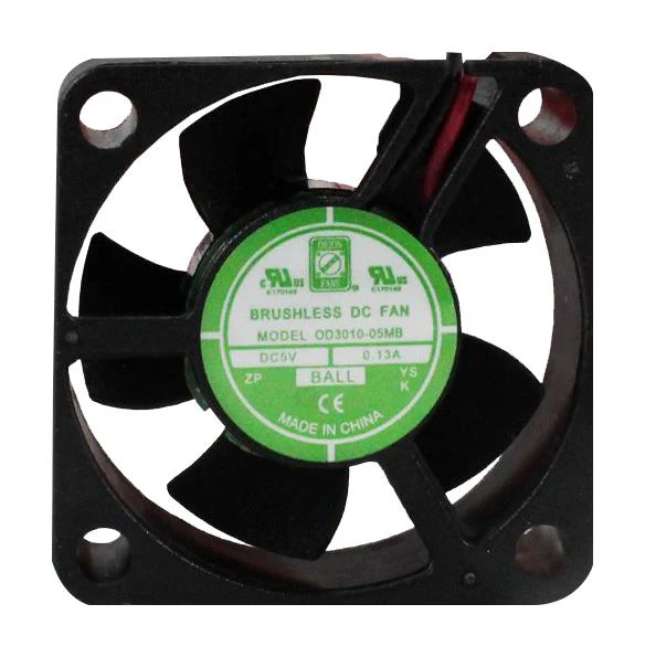 ORION FANS OD3010-05MB02A DC Axial Fan, 5 V, Square, 30 mm, 10 mm, Ball Bearing, 4 CFM - Image 2