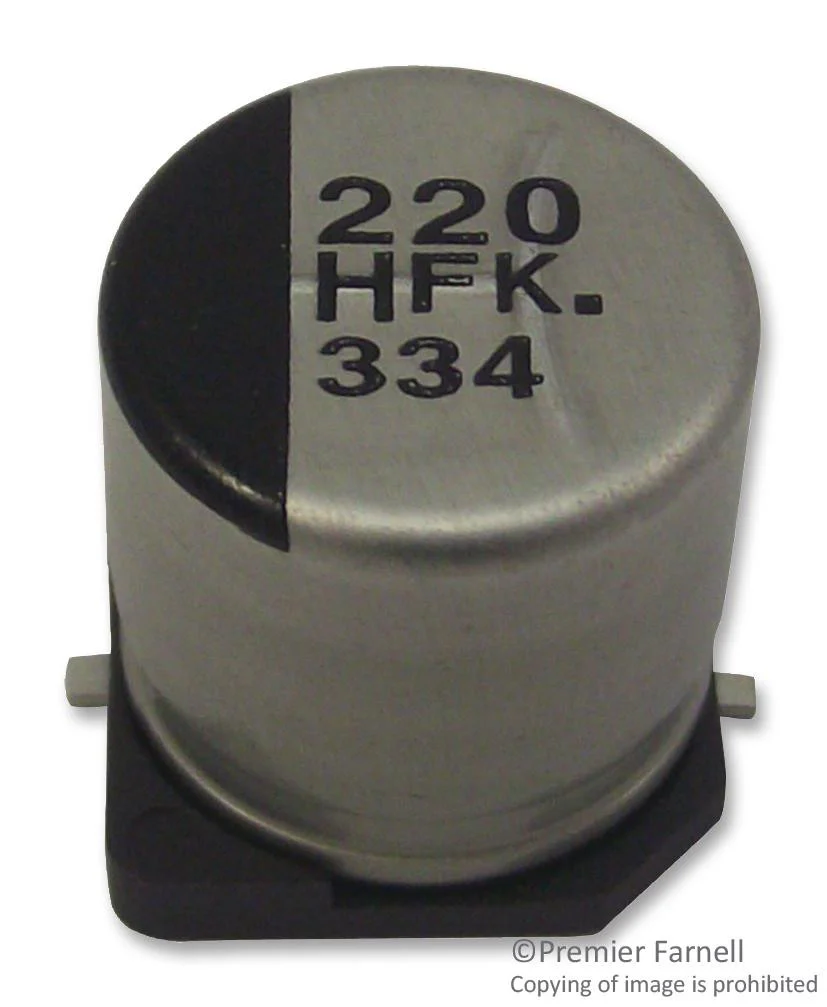 PANASONIC ELECTRONIC COMPONENTS EEEFK1H330P SMD Aluminium Electrolytic Capacitor, Radial Can - SMD, 33 µF, 50 V, FK Series