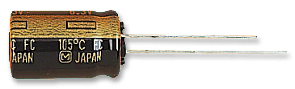 PANASONIC ELECTRONIC COMPONENTS EEUFC1V181 Electrolytic Capacitor, FC Series, 180 µF, ± 20%, 35 V, 10 mm, Radial Leaded