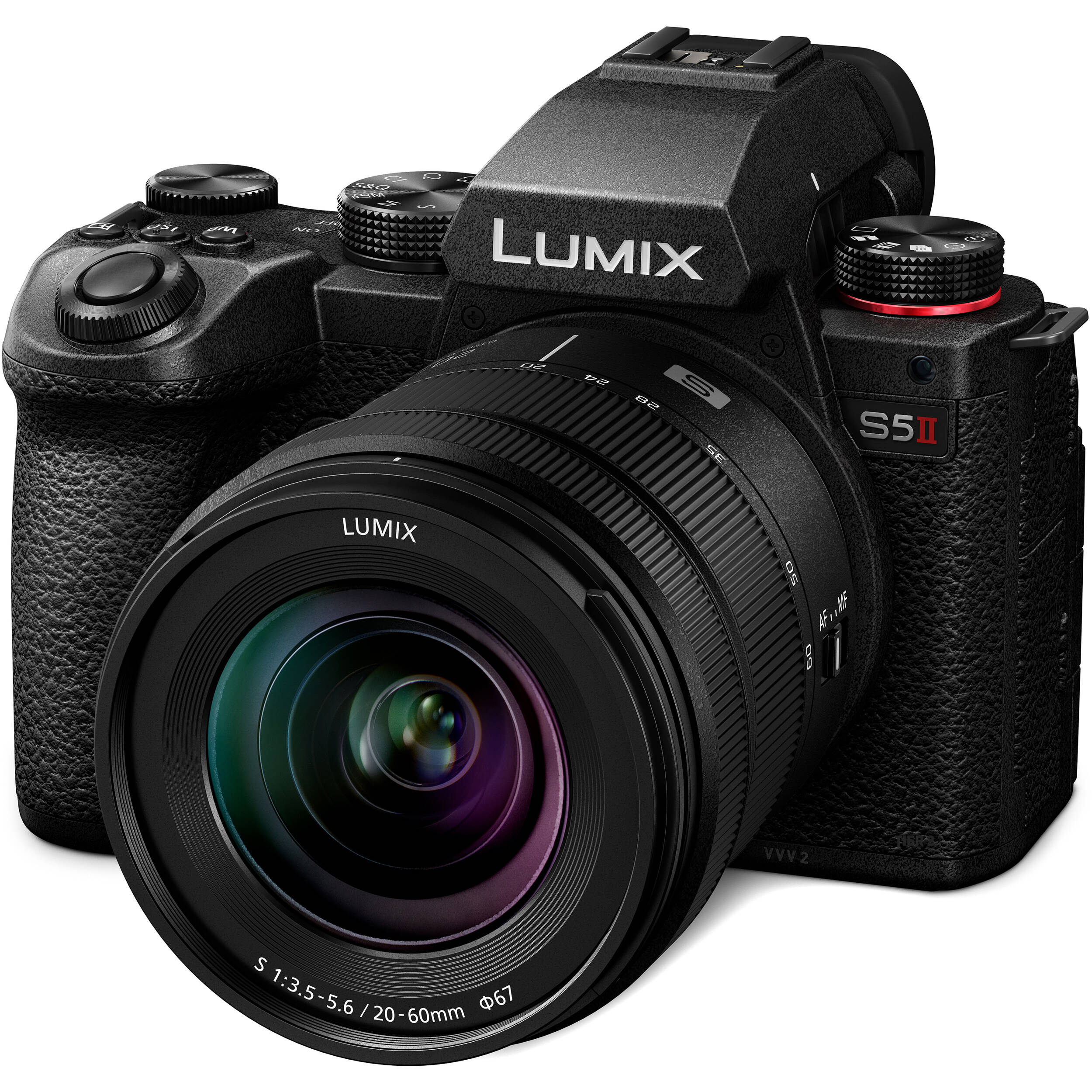 Panasonic Lumix S5 II Mirrorless Camera with 20-60mm f/3.5-5.6 Lens and Essentials+ Kit (Black) - Image 2