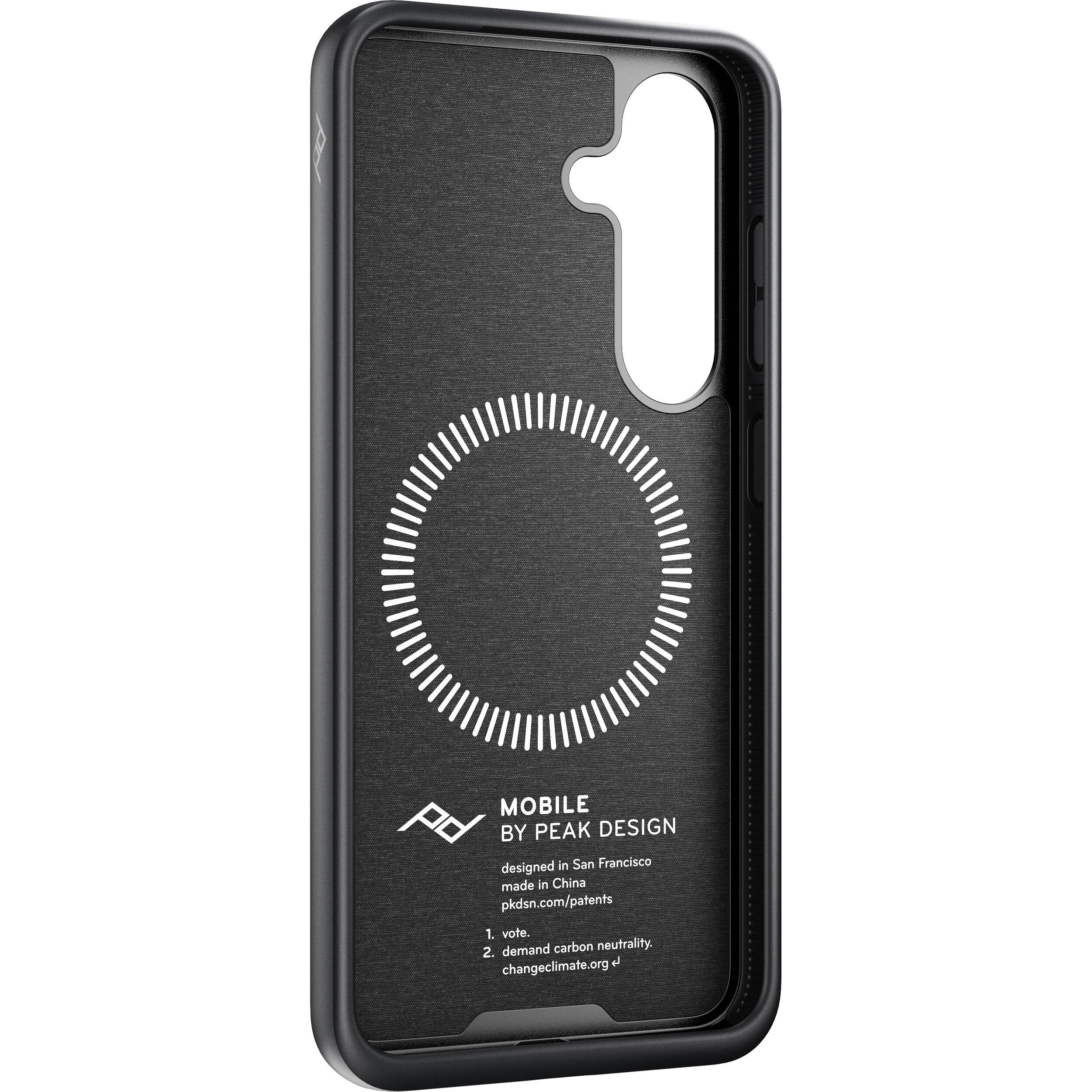 Peak Design Everyday Fabric Case for Galaxy S25 (Charcoal) - Image 4