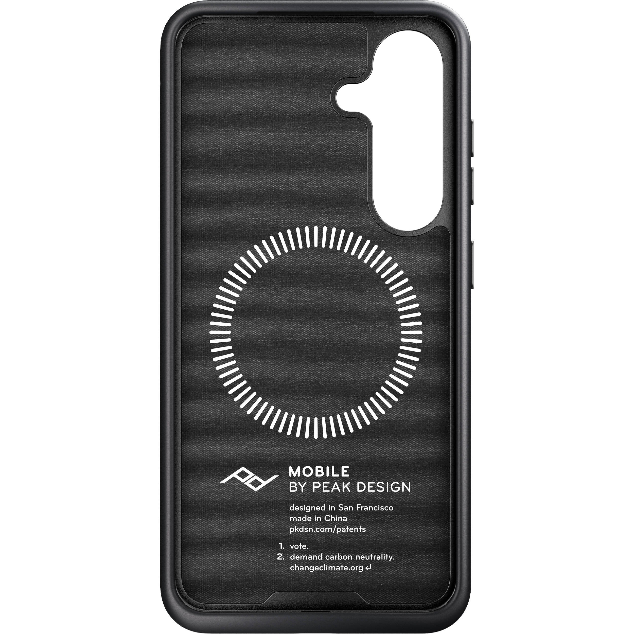 Peak Design Everyday Fabric Case for Galaxy S25 (Charcoal) - Image 5