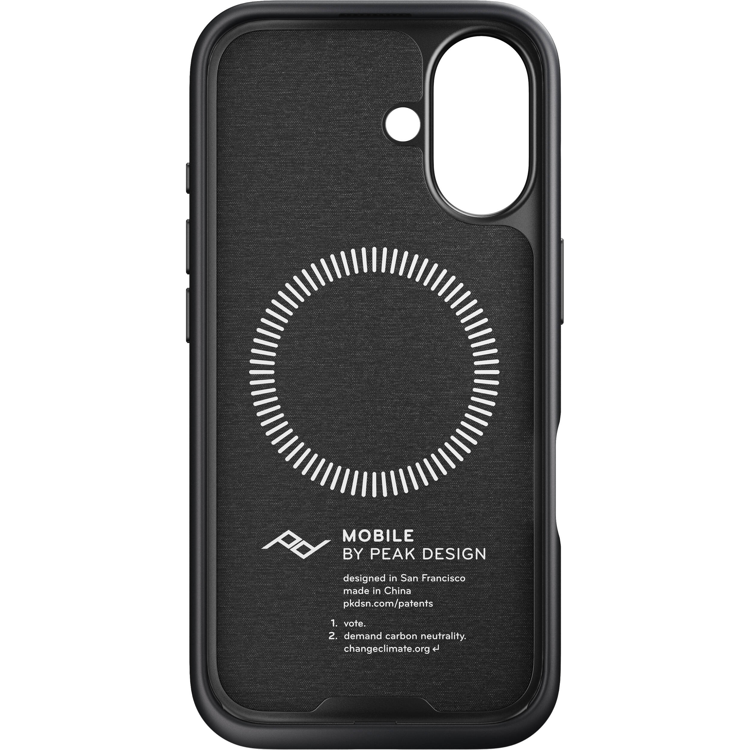 Peak Design Mobile Everyday Fabric Case for iPhone 16 (Charcoal) - Image 5