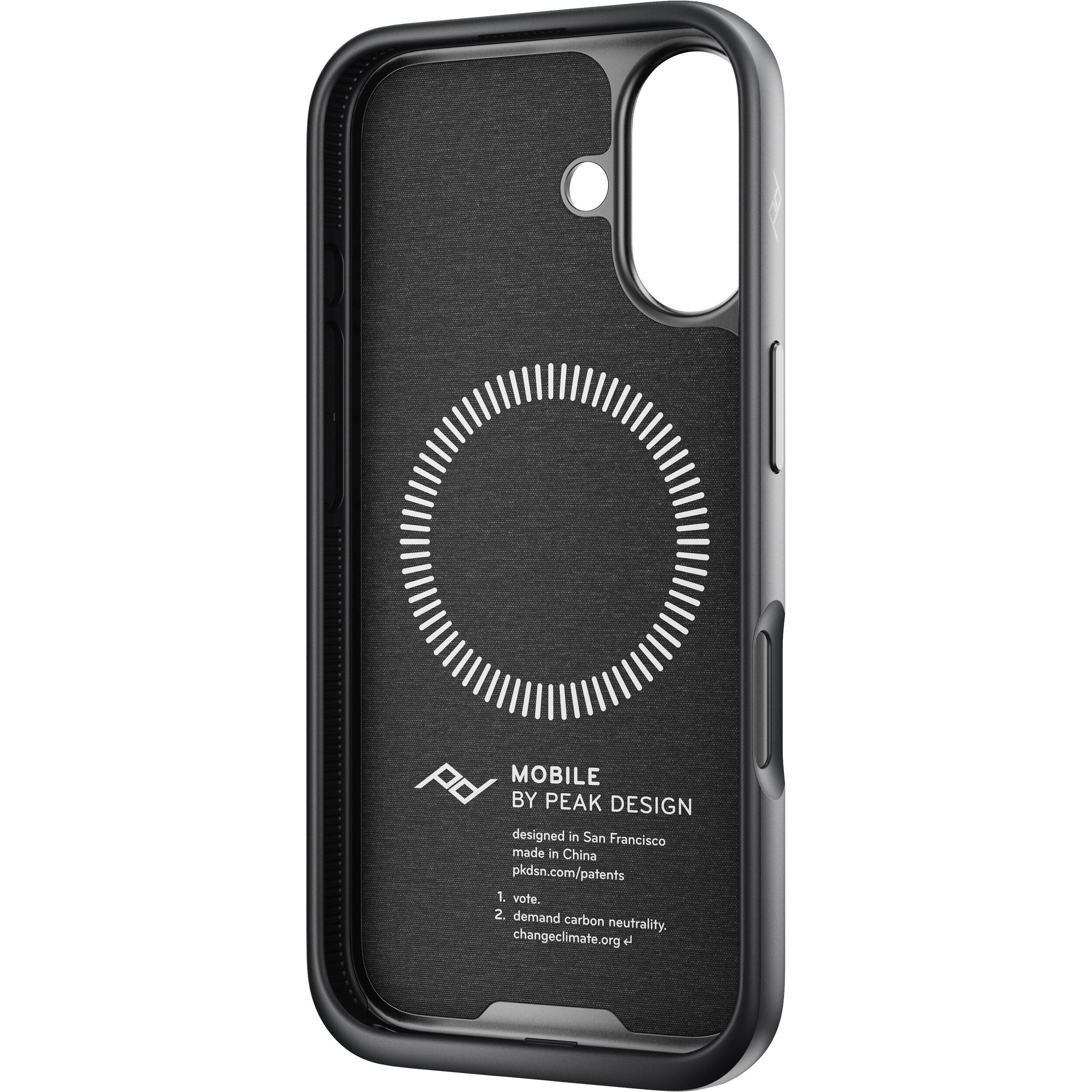 Peak Design Mobile Everyday Fabric Case for iPhone 16 (Charcoal) - Image 6