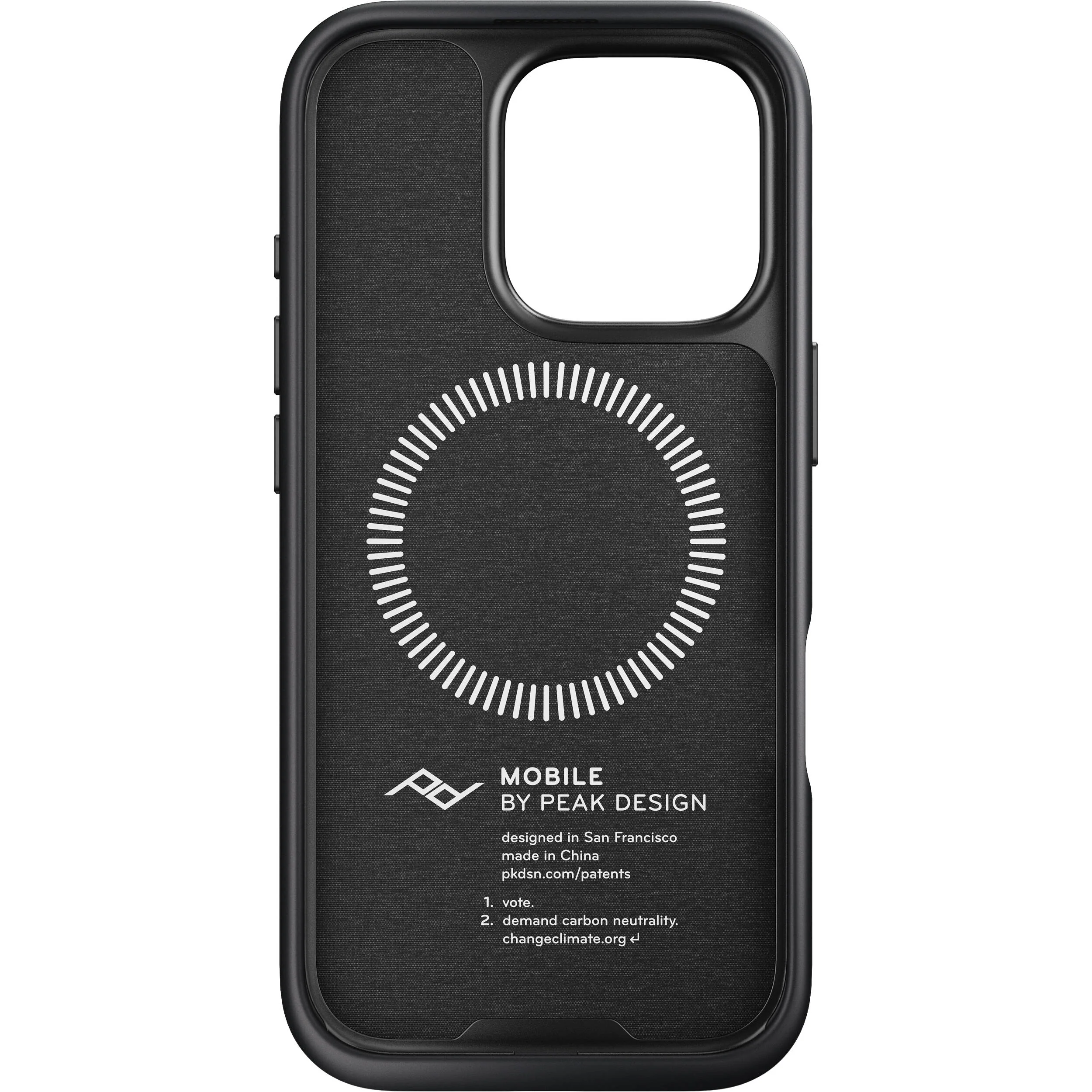 Peak Design Mobile Everyday Fabric Case for iPhone 16 Pro (Charcoal) - Image 5