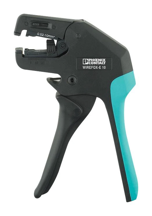 PHOENIX CONTACT 1212706 Stripping Tool, Round Cable, 0.02mm² to 10mm², 34AWG to 8AWG, WIREFOX Series GTIN UPC EAN: 4046356783613 WIREFOX-E 10