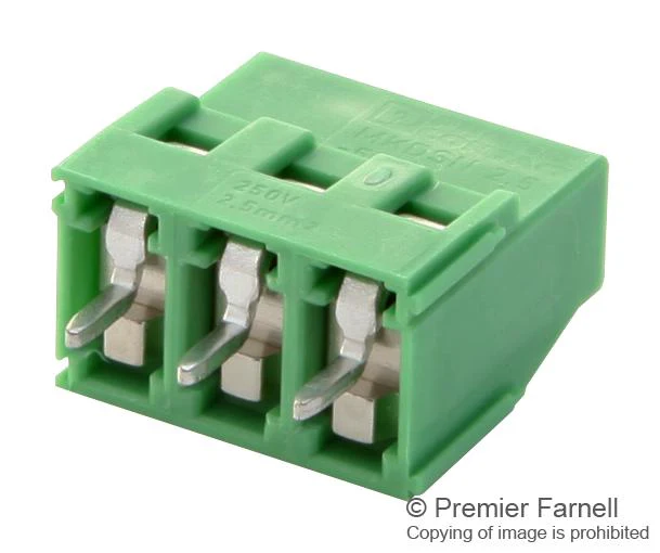 Phoenix Contact MKDSN25/3-5.08 MKDSN25/3-5.08 Wire-To-Board Terminal Block 5.08 mm 3 Ways 30 AWG 12 2.5 mm&Acirc;&sup2; Screw - Image 2