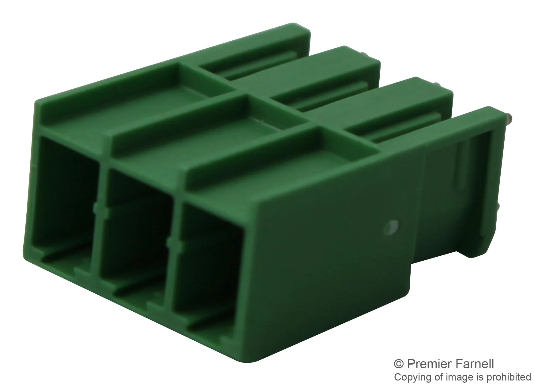 Phoenix Contact PCV 4/3-G-7.62 PCV 4/3-G-7.62 Terminal Block Vertical Header 7.62 mm 3 Ways 20 A 630 V Through Hole - Image 2
