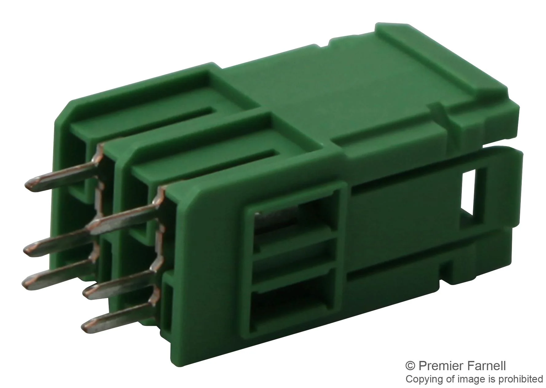 Phoenix Contact PCV 5/2-G-7.62 PCV 5/2-G-7.62 Terminal Block Slidelock Header 7.62 mm 2 Ways 20 A 630 V Through Hole Right Angle - Image 2