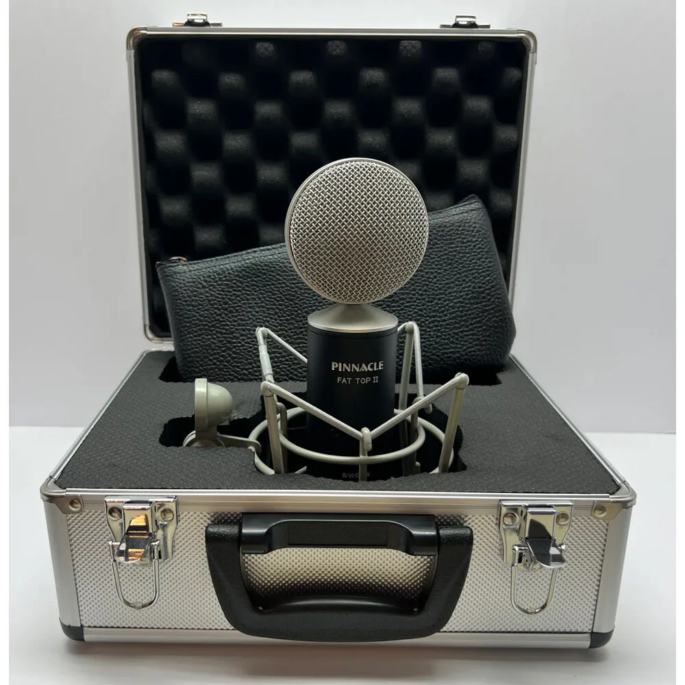 Pinnacle Microphones FAT Top II Ribbon Microphone Deluxe (Black Body / Silver Grille) - Image 4