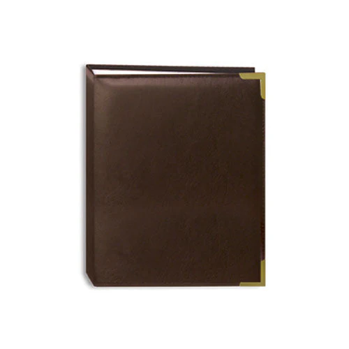 Pioneer Photo Albums E4-100 Brass Corner Photo Album (Brown) - Image 2