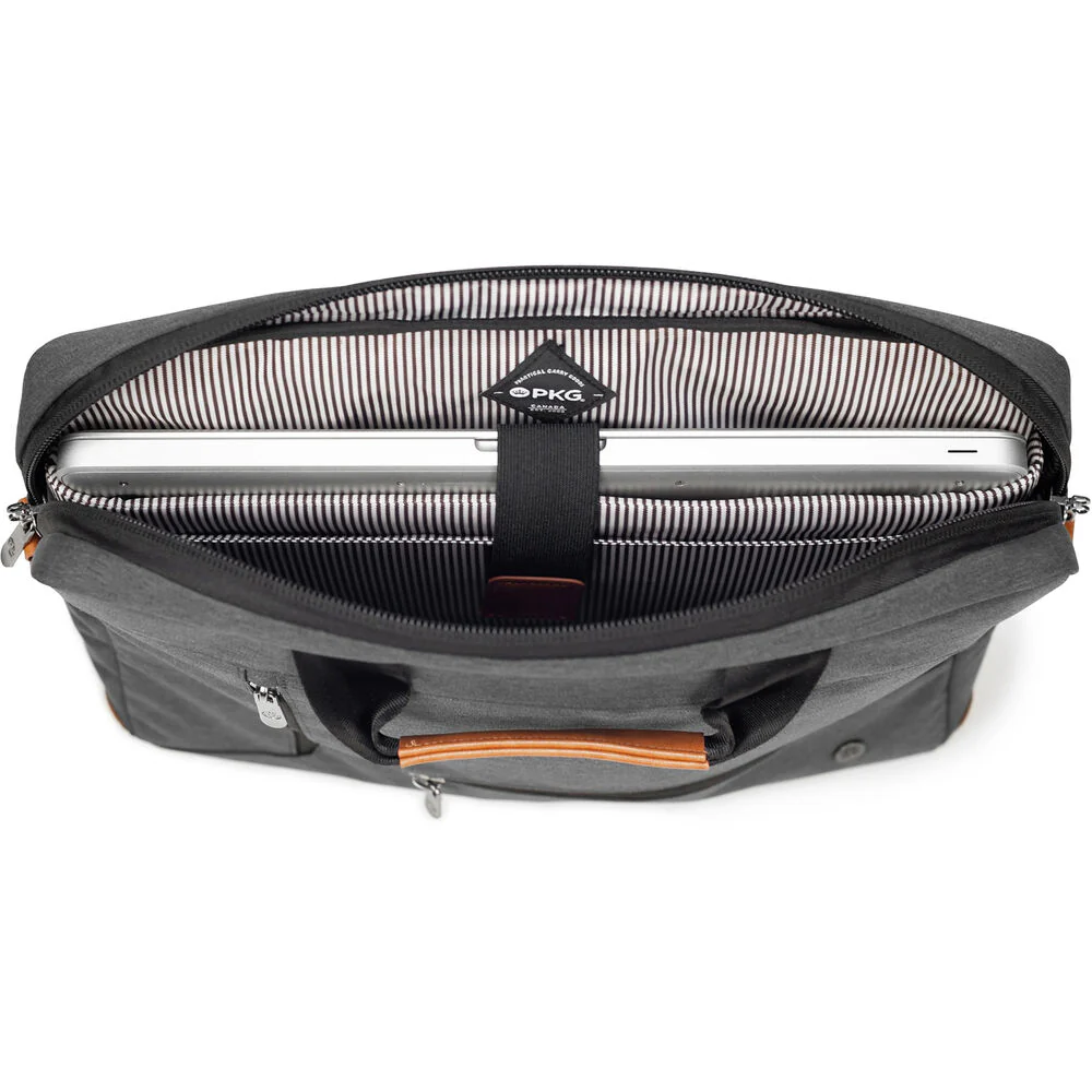 PKG International Annex Messenger Bag (10L, Dark Gray/Tan) - Image 4