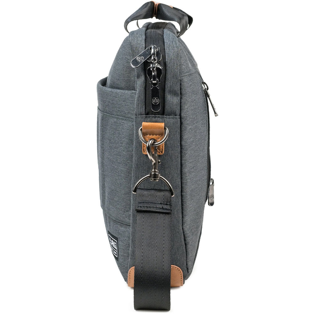 PKG International Annex Messenger Bag (10L, Dark Gray/Tan) - Image 6