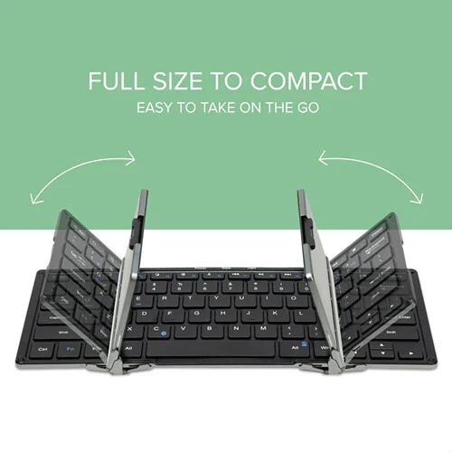 Plugable Full-Size Folding Bluetooth Keyboard with Case - Image 2