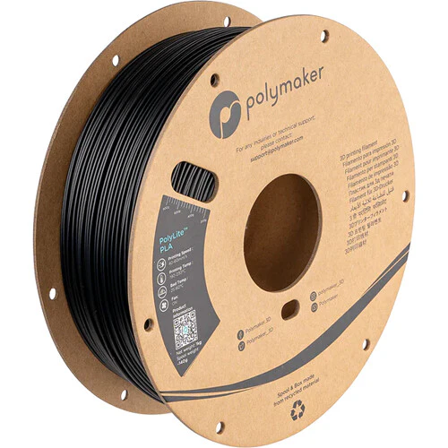 Polymaker 2.85mm PolyLite PLA Filament (1kg, Black)