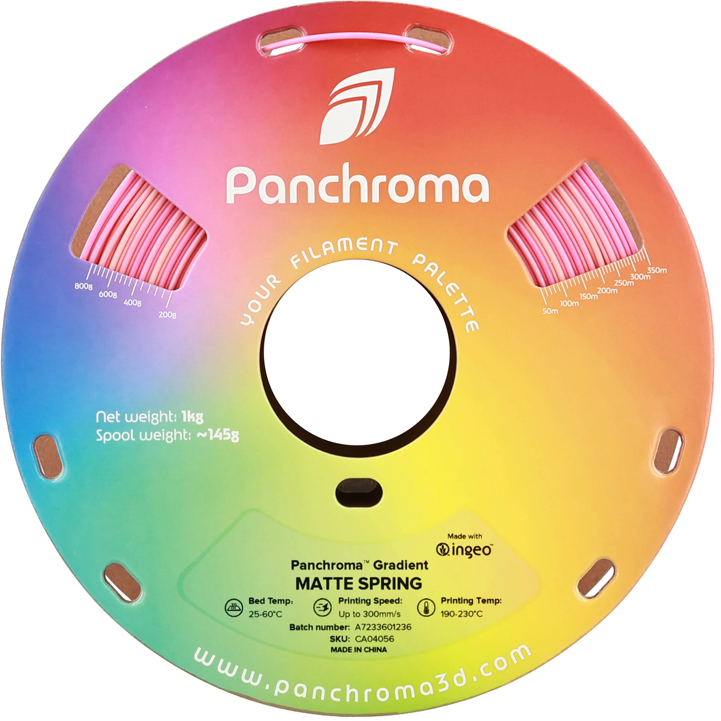 Polymaker Panchroma Gradient Matte PLA Filament (1kg, Spring Pink) - Image 4