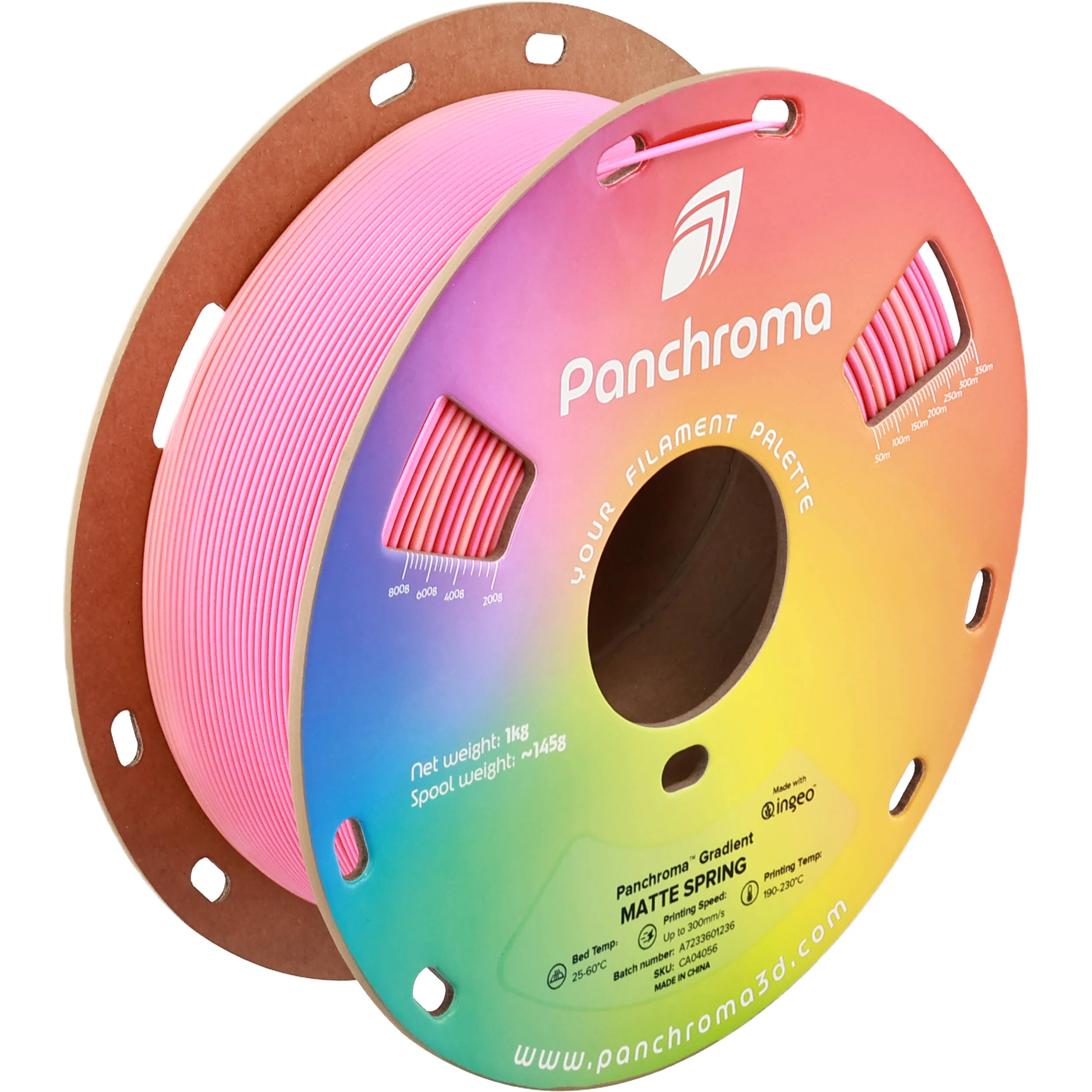 Polymaker Panchroma Gradient Matte PLA Filament (1kg, Spring Pink) - Image 5
