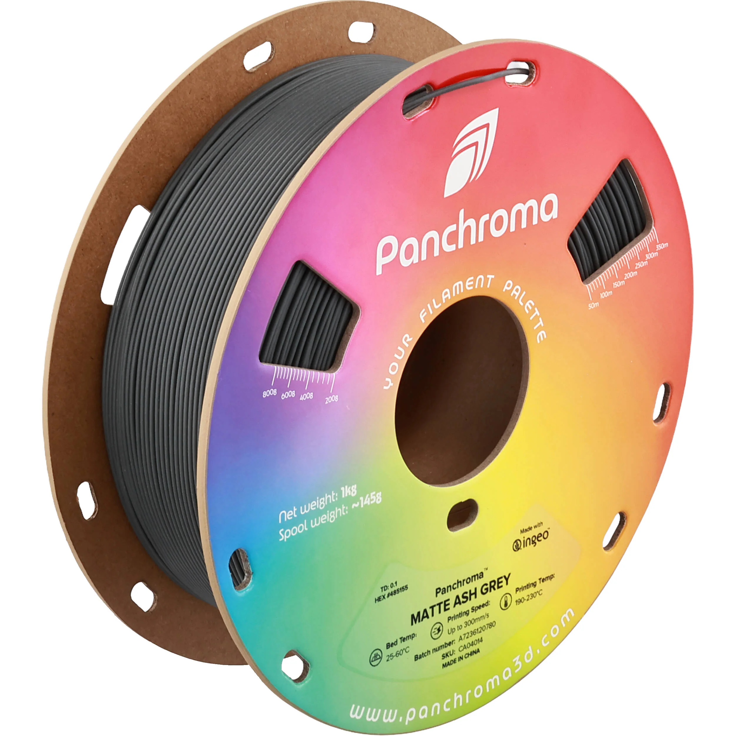 Polymaker Panchroma Matte PLA Filament (1kg, Ash Gray) - Image 5