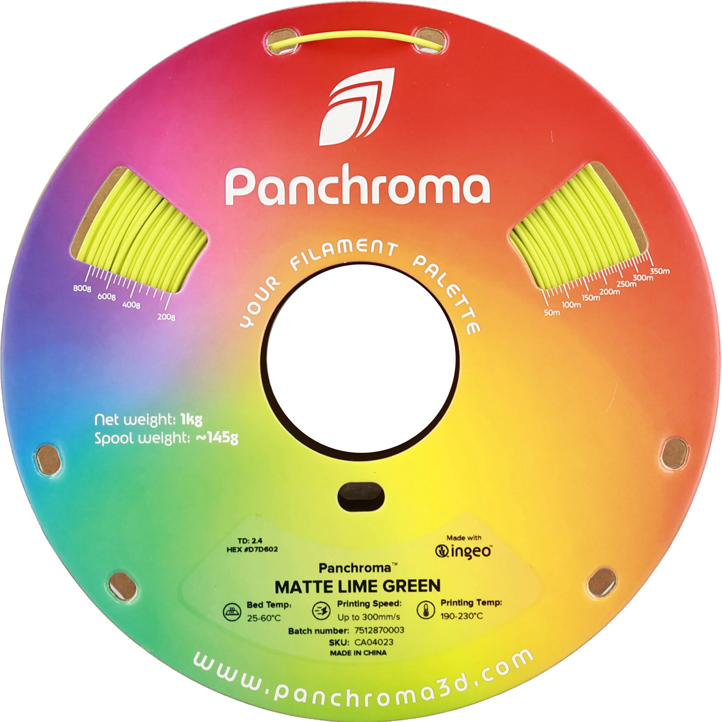 Polymaker Panchroma Matte PLA Filament (1kg, Lime Green) - Image 4