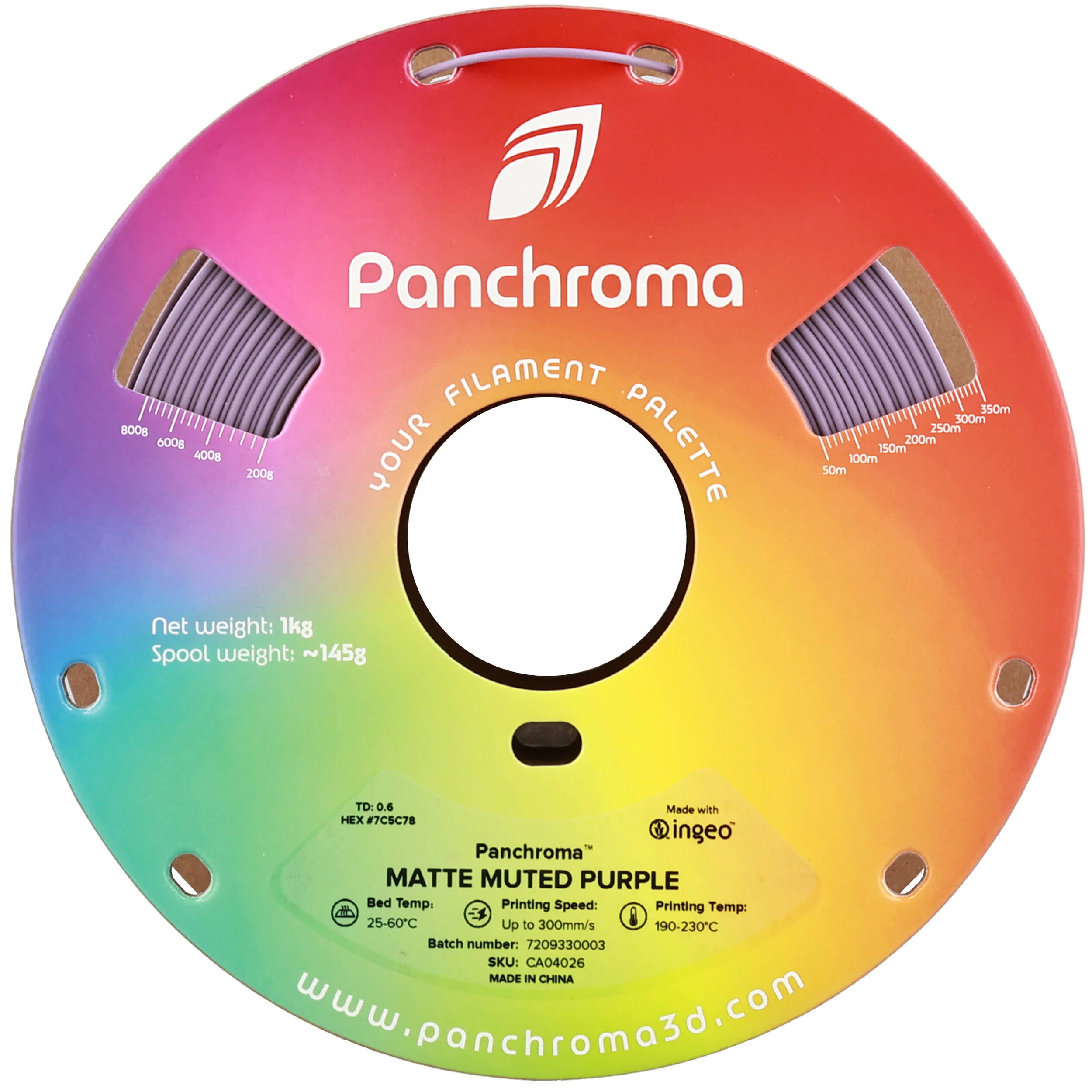 Polymaker Panchroma Matte PLA Filament (1kg, Muted Purple) - Image 4