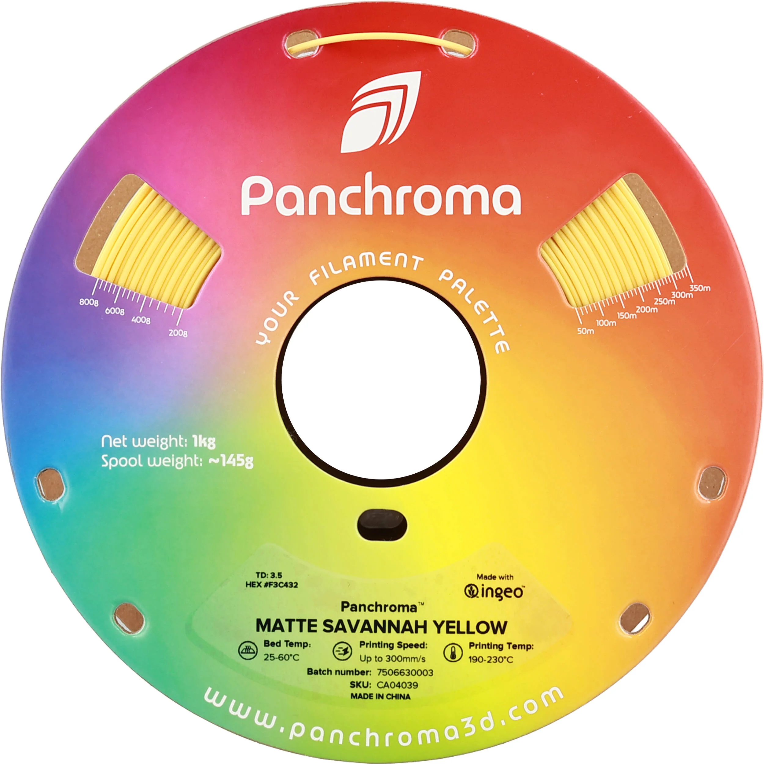 Polymaker Panchroma Matte PLA Filament (1kg, Savannah Yellow) - Image 4