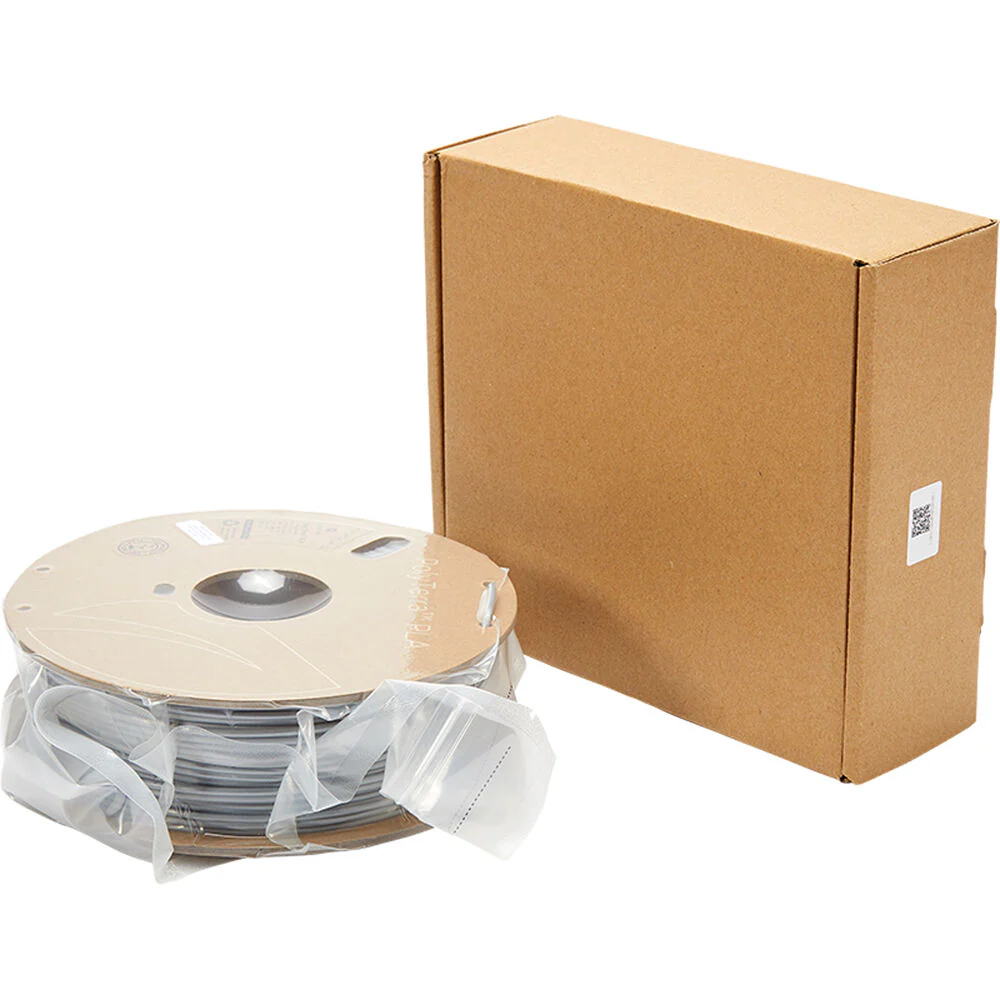Polymaker PolyTerra PLA Eco Friendly 3D Printing Filament 2.2 lb (2.85mm Diameter, Fossil Grey) - Image 4