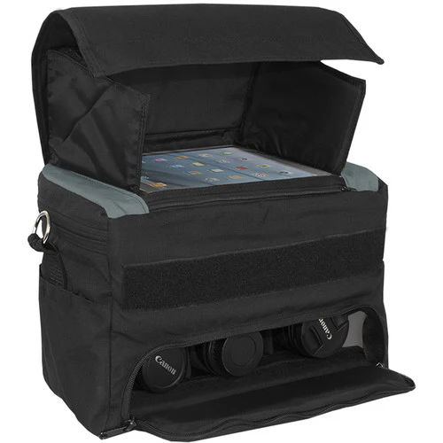 PortaBrace MS-DSLR2 Messenger Camera Bag (Large, Black) - Image 3