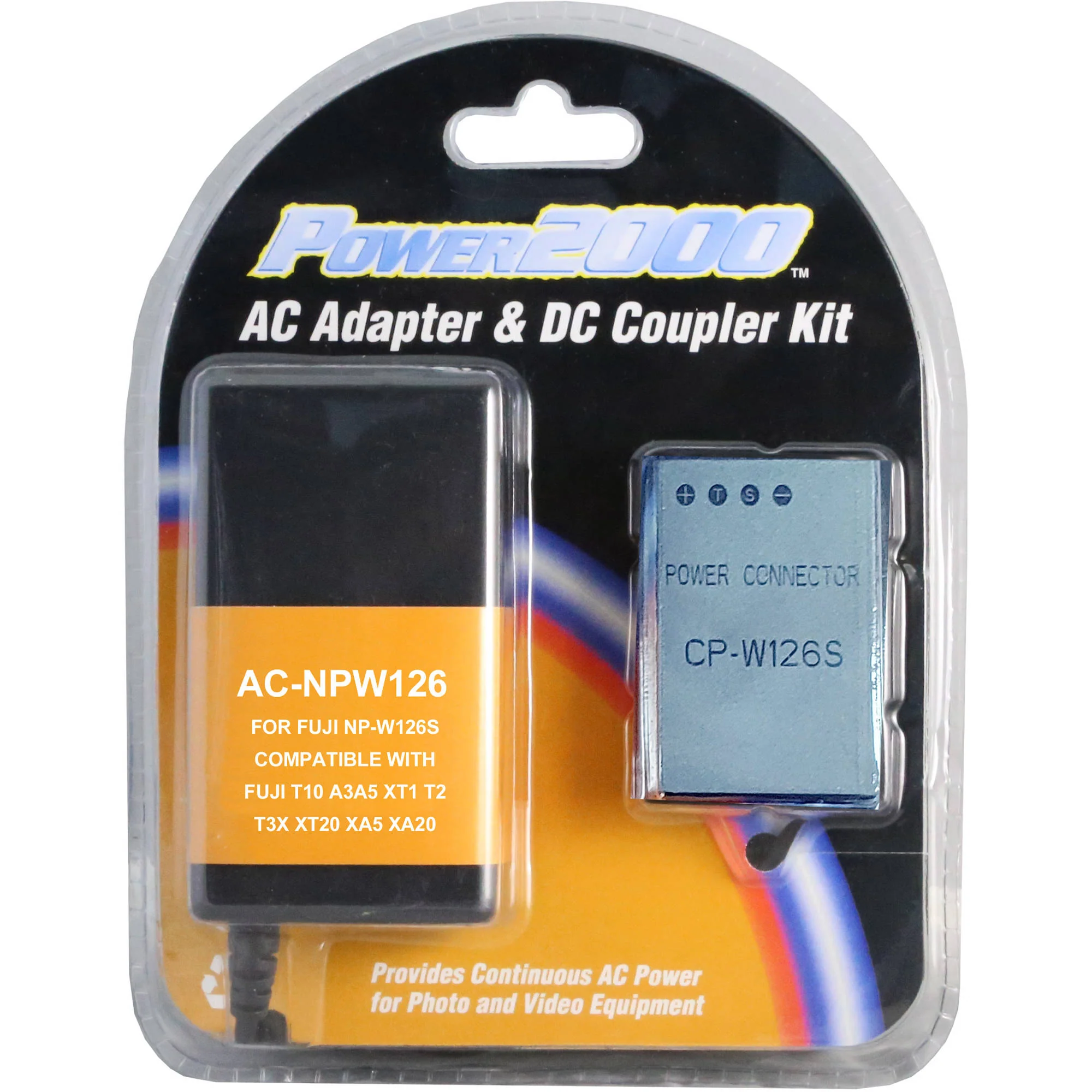 Power2000 AC-NPW126 AC Adapter and DC Coupler Kit for Select FUJIFILM Cameras - Image 2