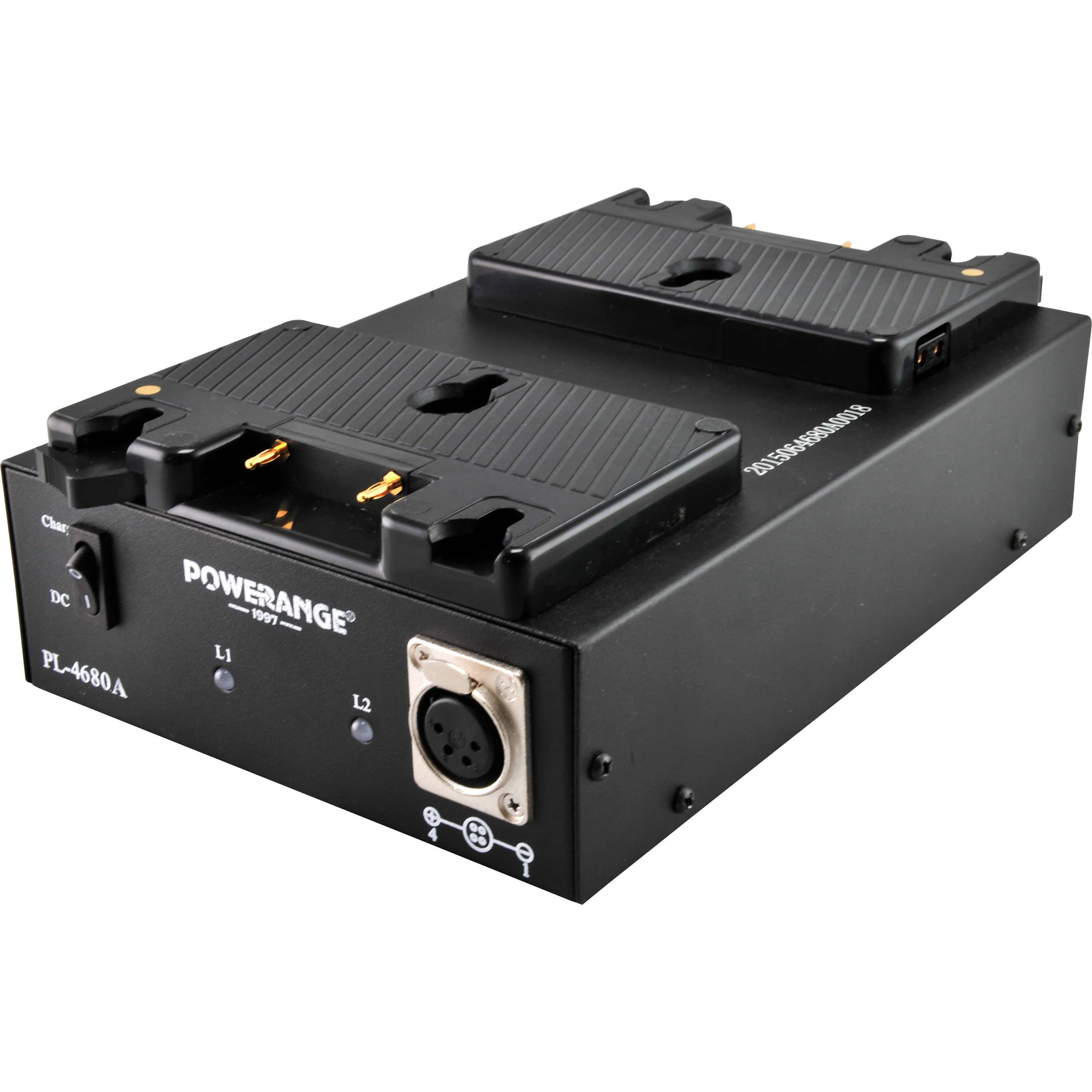 POWERANGE PL-4680A Dual-Channel 100W Charger with 16.4V/5A DC Output for Gold Mount Lithium-Ion Batteries - Image 2
