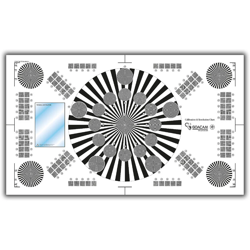 Pret a Tourner Goacam Tera 4 Calibration and Resolution Test Chart (21 x 35") - Image 6