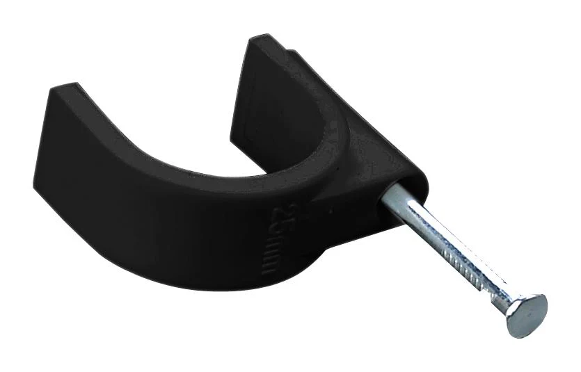PRO Elec PELB0173 PELB0173 Fastener Nail Mount Cable Clamp 6 mm PE (Polyethylene) Black - Image 2