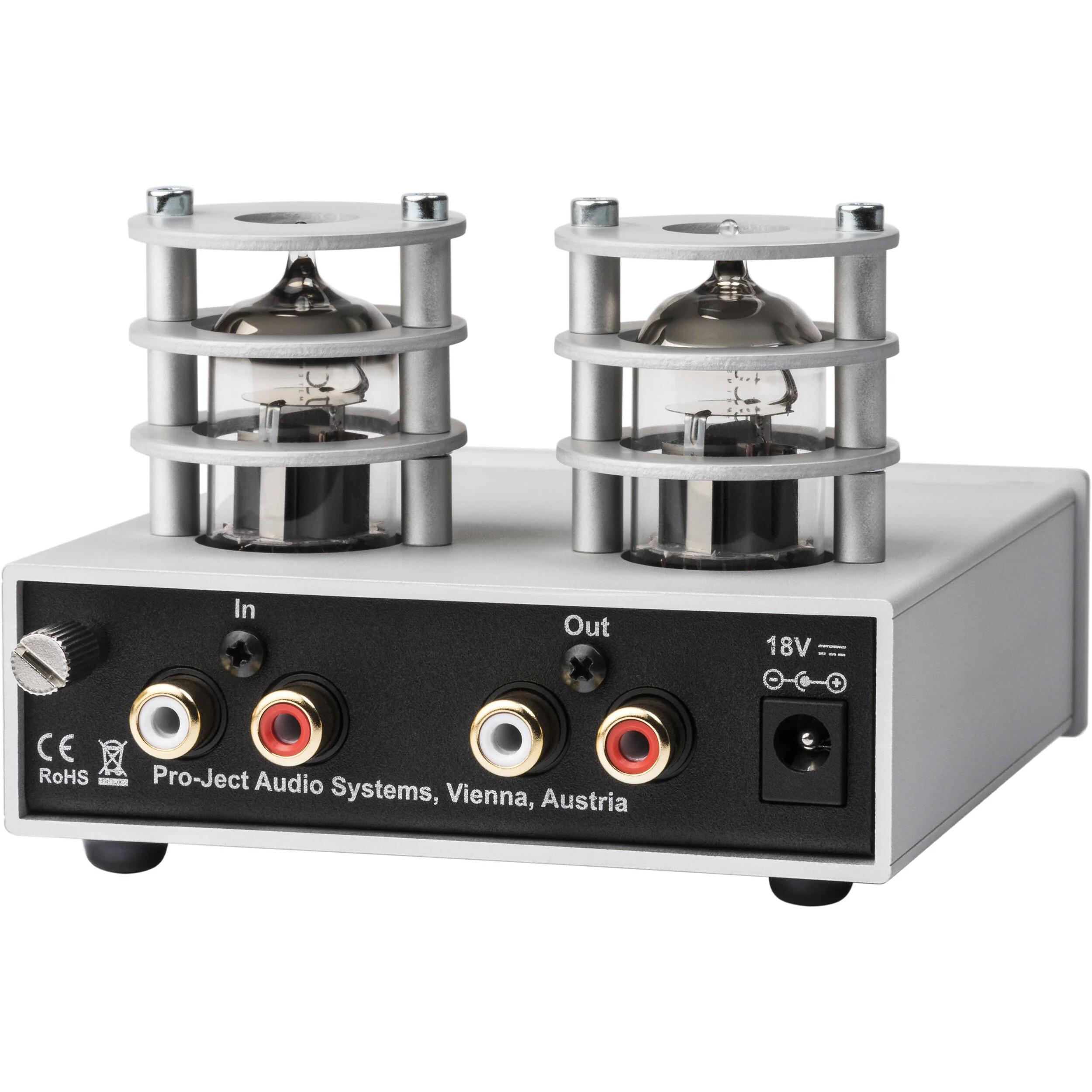 Pro-Ject Audio Systems Tube Box S2 MM/MC Phono Preamp (Silver) - Image 2