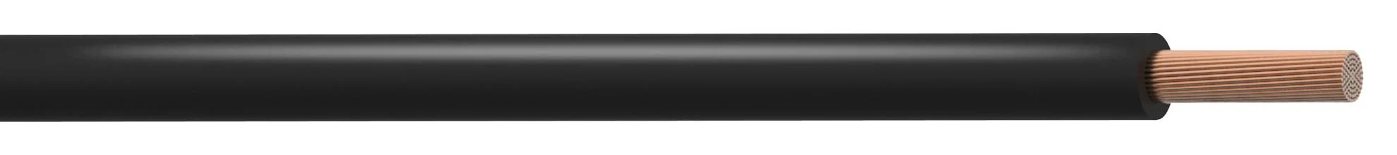 PRO POWER PP001194 Wire, Stranded, Tri Rated, PVC, Black, 4 AWG, 25 mm², 164 ft, 50 m