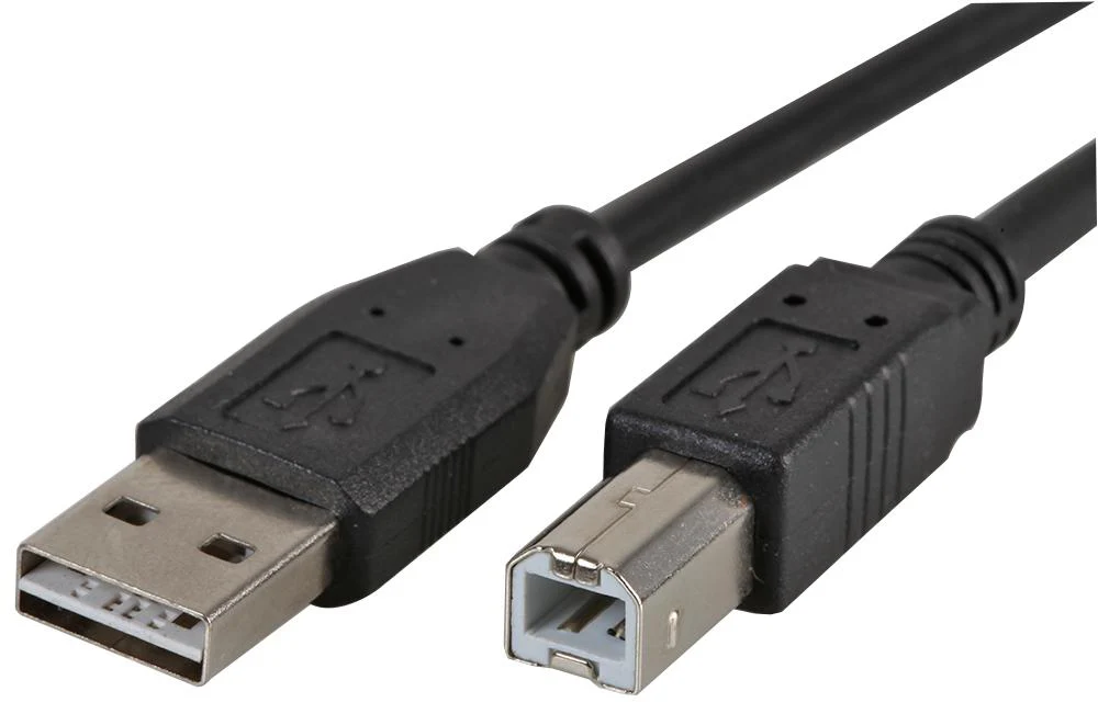 PRO Signal PSG91633 PSG91633 USB Cable Reversible Type A Plug to B 0.5 m 19.7 " 2.0 Black