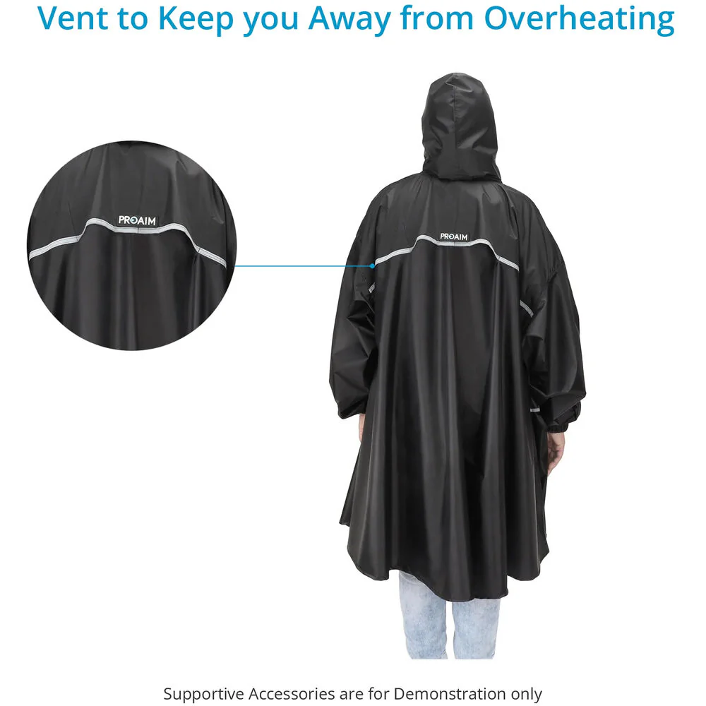 Proaim Rainwear Poncho for Sound Grip & Audio Recordists - Image 4