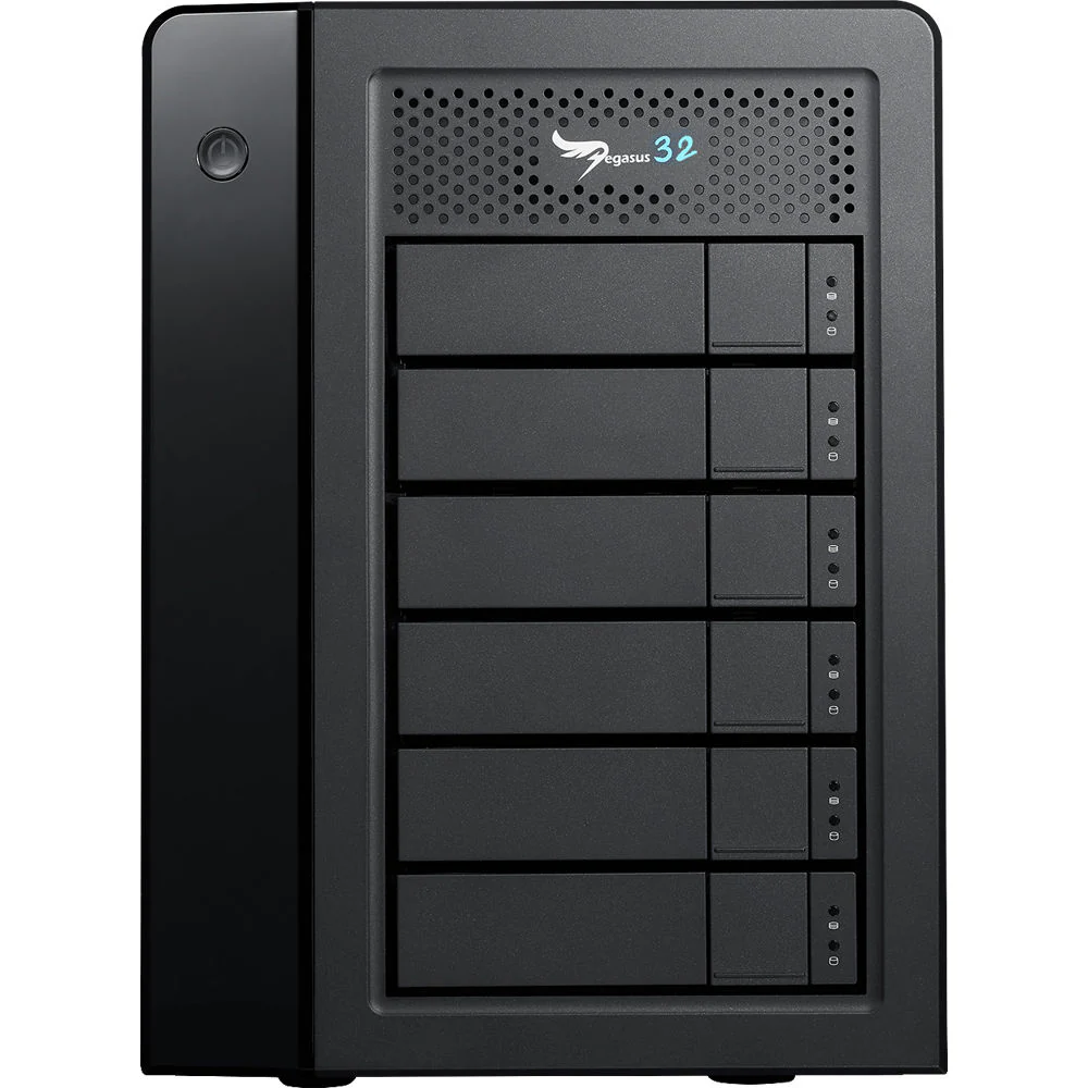 Promise Technology Pegasus32 R6 48TB 6-Bay Thunderbolt 3 / USB 3.2 Gen 2 RAID Array (6 x 8TB) - Image 3