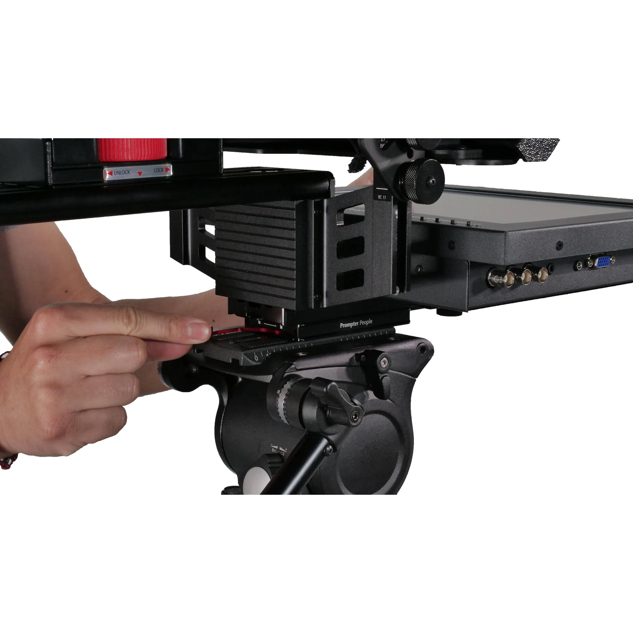Prompter People ProLine Plus Freestand Teleprompter with 15" Wide Monitor - Image 6