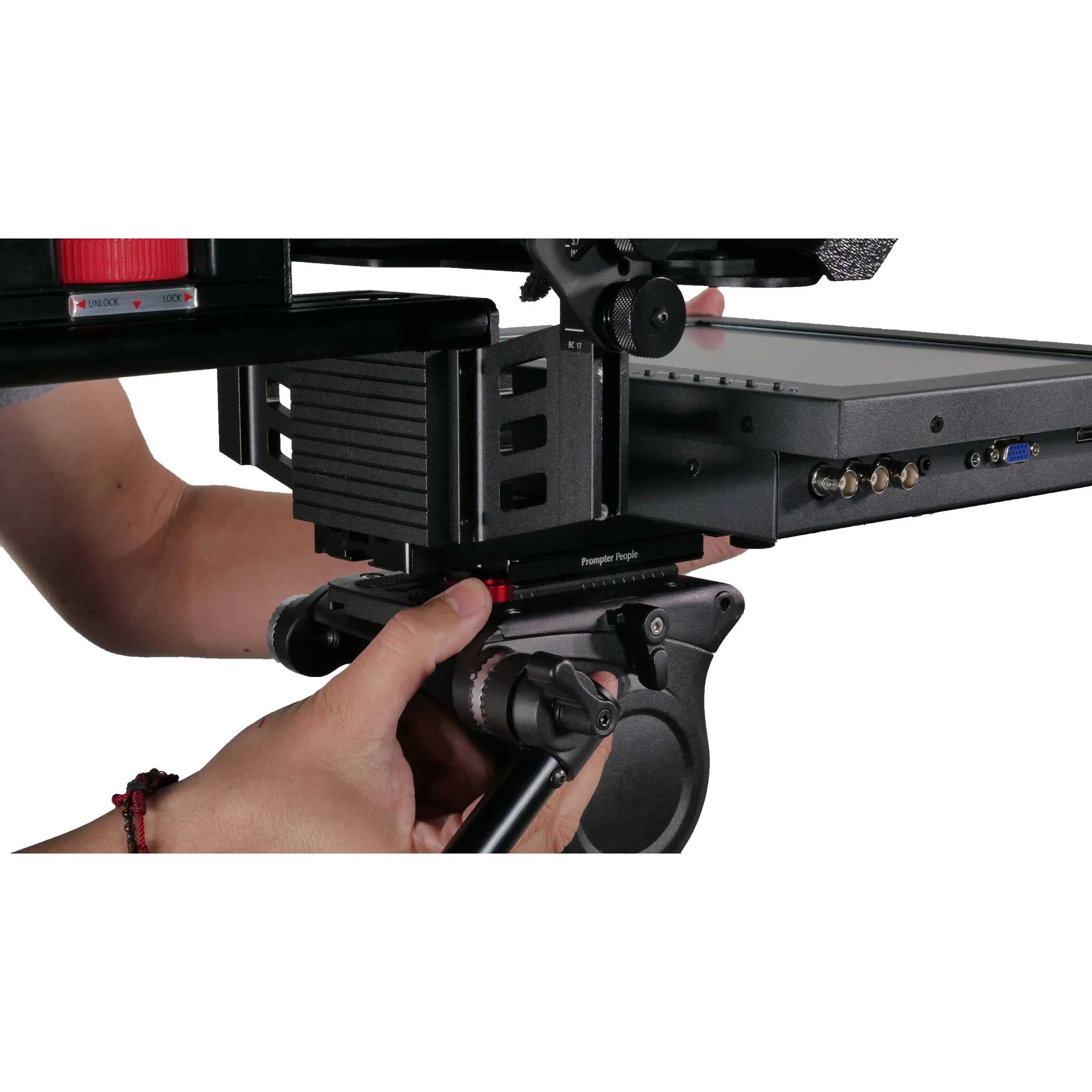 Prompter People ProLine Plus Freestand Teleprompter with 15" Wide Monitor - Image 7