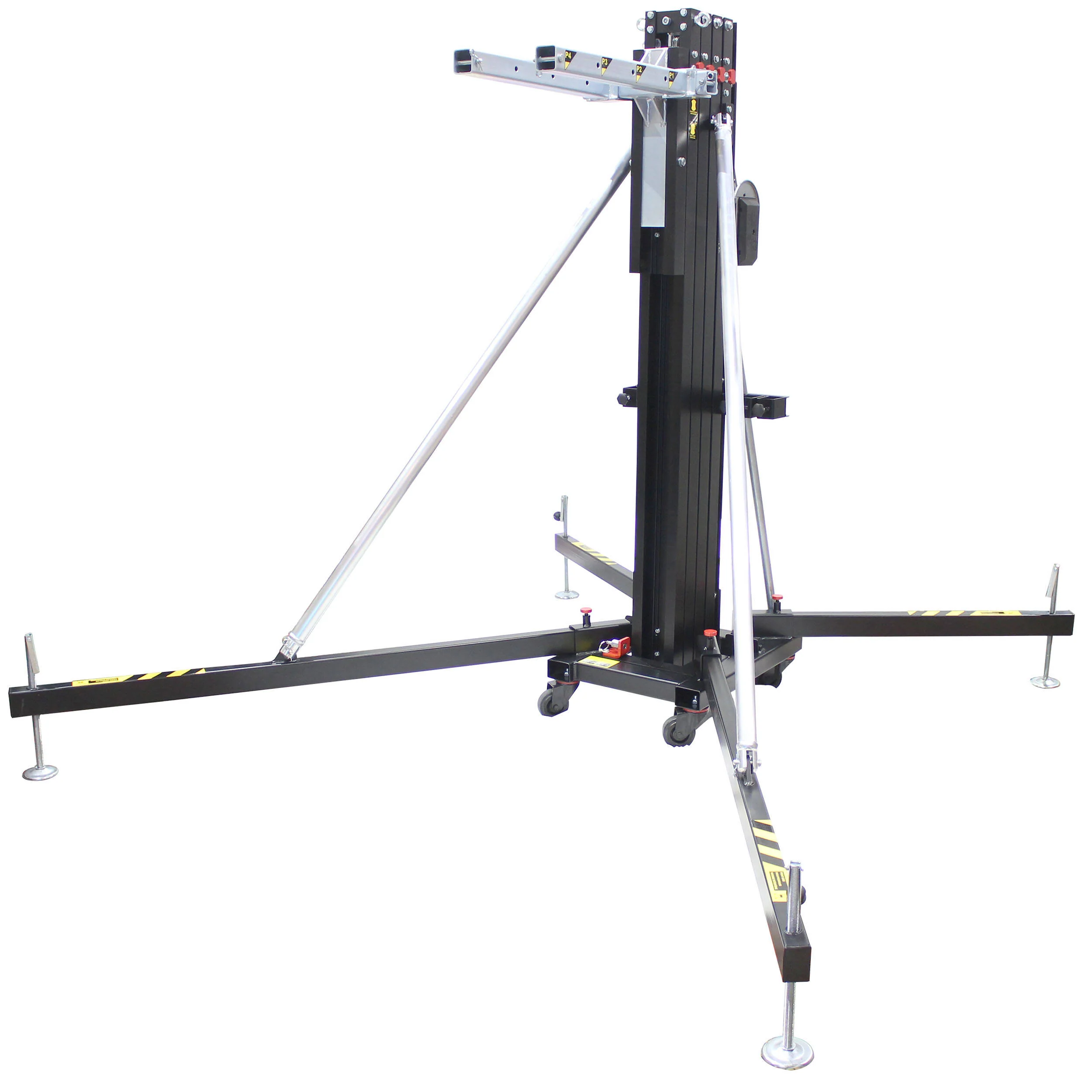 ProX FANTEK Spain Compact Front-Loading Lifting Line Array Systems Tower (2-Pack, 16' Max Height, 518 lb Load Capacity) - Image 2