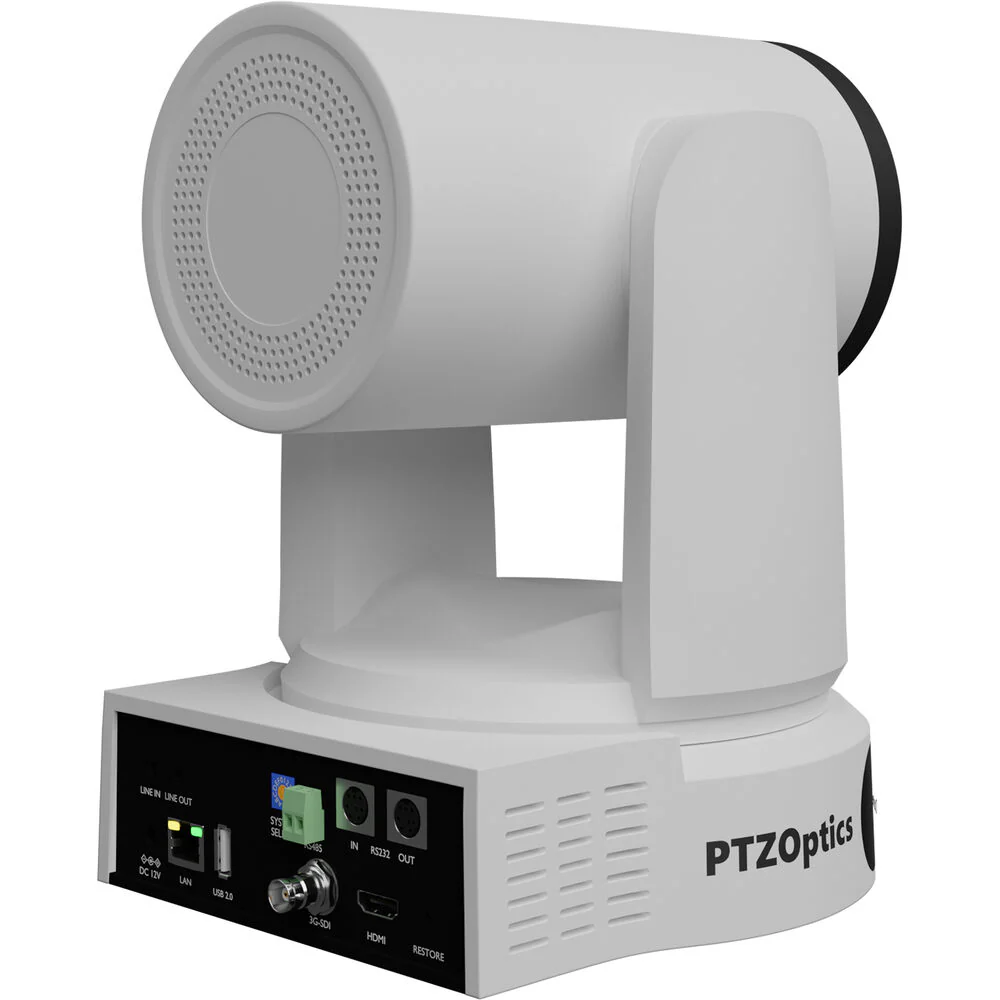 PTZOptics Link 4K SDI/HDMI/USB/IP PTZ Camera with 30x Optical Zoom (White) - Image 4